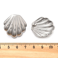 Серьги-гвоздики в форме ракушки из нержавеющей стали 304 для женщин&nbsp;LS-EJEW-K306-23P