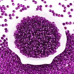 6/0 прозрачная стеклянная бахрома с краской для выпечки&nbsp;SEED-N006-06H