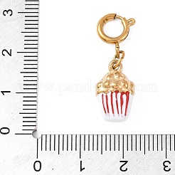 Подвесные украшения из эмали из нержавеющей стали 304&nbsp;LS-STAS-D205-02B-G