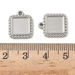 Оправы для подвесок из нержавеющей стали 304 в виде кабошонов&nbsp;STAS-D127-01P