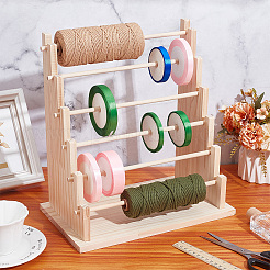 6-уровневые деревянные башни для демонстрации браслетов и украшений&nbsp;ODIS-WH0079-043