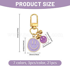 21 шт. подвесные украшения из двухцветного сплава с эмалью&nbsp;KEYC-FH00084