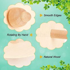 Деревянные волчки&nbsp;LS-WOOD-WH0027-66