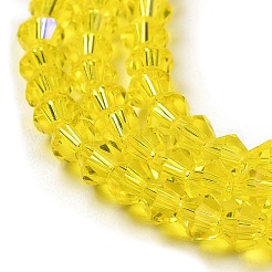 Прозрачные стеклянные бусины гальваническим пряди&nbsp;LS-GLAA-F029-2mm-D21