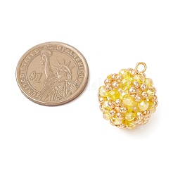 Подвески из гальванического стекла&nbsp;PALLOY-MZ00879-03