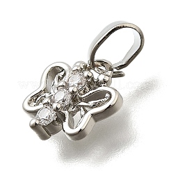 Латунные микро проложить кубического циркония подвески&nbsp;KK-Z093-06P