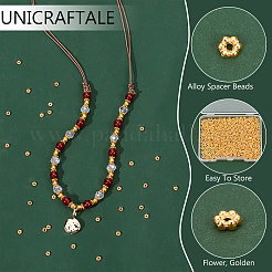 1000 шт. бусины-разделители в виде маргариток из сплава в тибетском стиле&nbsp;FIND-UN0004-20G