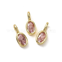 Овальные латунные микро проложит кубических подвески диоксида циркония&nbsp;KK-C134-16G