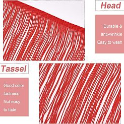 Кружево с латинской бахромой из полиэстера&nbsp;OCOR-WH0064-43B