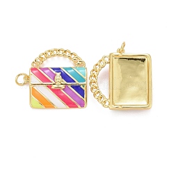 Подвески из латуни с эмалью в стойку&nbsp;KK-I689-12G