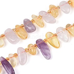 Природные Аметрин бисер нитей&nbsp;G-Z091-A41