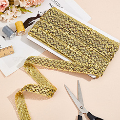 Плетеные кружевные ленты из полиэстера&nbsp;OCOR-WH0092-17A