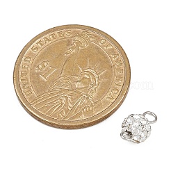 Круглые подвески-коннекторы из полимерной глины с кристаллами и стразами&nbsp;PALLOY-JF04455