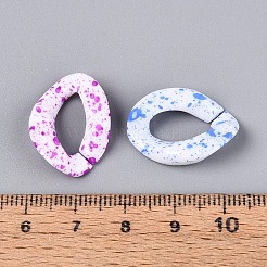 Соединительные кольца из непрозрачного акрила&nbsp;SACR-T017-59M-A