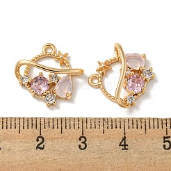 Латунные микро проложить кубического циркония подвески&nbsp;KK-K378-16G