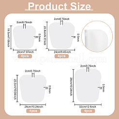 16 шт. 4 стиля ПВХ формовочные вставки для сапог&nbsp;DIY-BC0006-73A