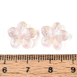 Выпечка расписные прозрачные стеклянные бусины&nbsp;DGLA-N014-08B-01