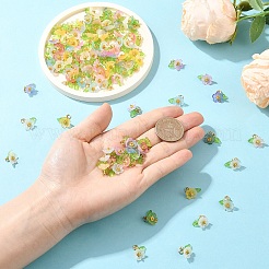 120 шт. подвески из матового акрила 8 цветов&nbsp;PALLOY-YW00102