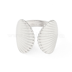 Кольца-манжеты в форме ракушки из нержавеющей стали 304&nbsp;RJEW-S418-01P