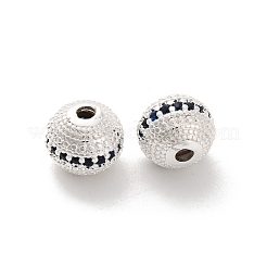 Латунные микро проложить кубического циркония бусы KK-C071-08S-02