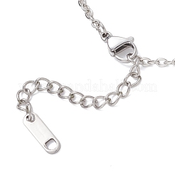 Изготовление ожерелья из цепочек из нержавеющей стали 304 толщиной 2 мм&nbsp;AJEW-JB01465-03