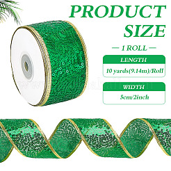 Рождественская тема 10 ярд полиэстеровая лента&nbsp;OCOR-WH0070-238A