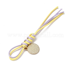 6 шт. корейский вощеный полиэстеровый шнур и эмалированный сплав&nbsp;HJEW-JM04416