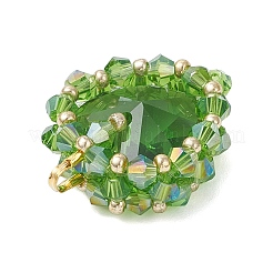 7 шт. подвески из латунного стекла 7 цветов&nbsp;PALLOY-MZ00981