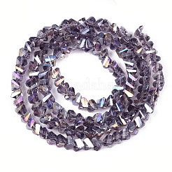 Гальванизируйте прозрачное стекло бисер нитей GLAA-N021-4mm-M