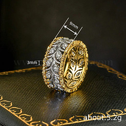 Кольца из латуни с микропаве&nbsp;FS-WG88BF1-01