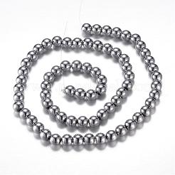 Гальванизировать магнитные нити шарик синтетический гематит&nbsp;G-A165A-4mm-04