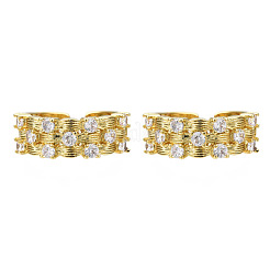 Открытые кольца-манжеты в форме конфет из кубического циркония&nbsp;RJEW-N037-027