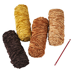 Magibead 4шт 4 цвета пряжа шерстяная синель&nbsp;AJEW-MB0001-10