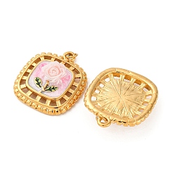 Подвески из нержавеющей стали 304 с эмалью&nbsp;STAS-U061-47G-02