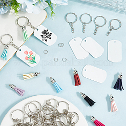 Наборы для изготовления брелока-подвески из алюминия с двусторонней термопередачей своими руками&nbsp;DIY-SP0005-26F