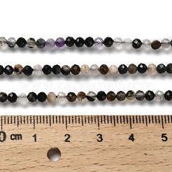 Натуральный турмалин бисер нитей&nbsp;LS-G-RM2025-A22-3mm