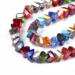 Стеклянные бусины с гальваническим покрытием &nbsp;X-EGLA-N002-06L