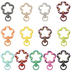 10 шт. поворотных застежек-кнопок из окрашенного распылением сплава&nbsp;FIND-YW0009-38