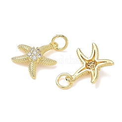 Латунные микропаве прозрачные кубические циркониевые подвески&nbsp;KK-L253-23G-03