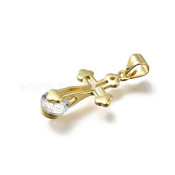 Латунные микро проложить кубического циркония подвески&nbsp;KK-C090-02G