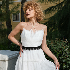 Лента из волоконного кружева&nbsp;OCOR-WH0105-146A