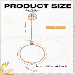 1шт железные стразы панцирные цепочка варежки браслеты для женщин&nbsp;BJEW-LP0001-94