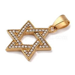 Подвески из нержавеющей стали 304 со стразами&nbsp;STAS-U021-02G