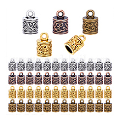 120 шт. 4 наконечника для шнура из сплава тибетского стиля&nbsp;FIND-PH0025-29