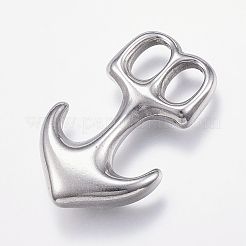 Застежки для кожаного шнура из нержавеющей стали марки 304&nbsp;STAS-P124-09P