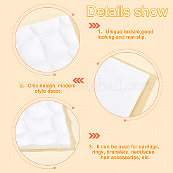 Стенды для колец для пальцев gesso&nbsp;ODIS-WH0029-41