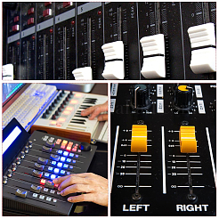 20 шт. пластиковые слайдеры для аудио консоли&nbsp;AJEW-CN0004-53A