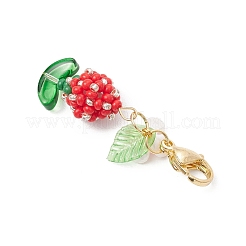 Подвеска из цветочного стекла&nbsp;HJEW-MZ00274-01