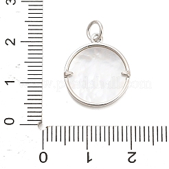 Латунные подвески с кубическим цирконием и ракушкой&nbsp;KK-H527-26P