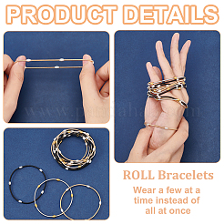 12 прядь 3 цвета пружинные браслеты&nbsp;TWIR-BC0001-55